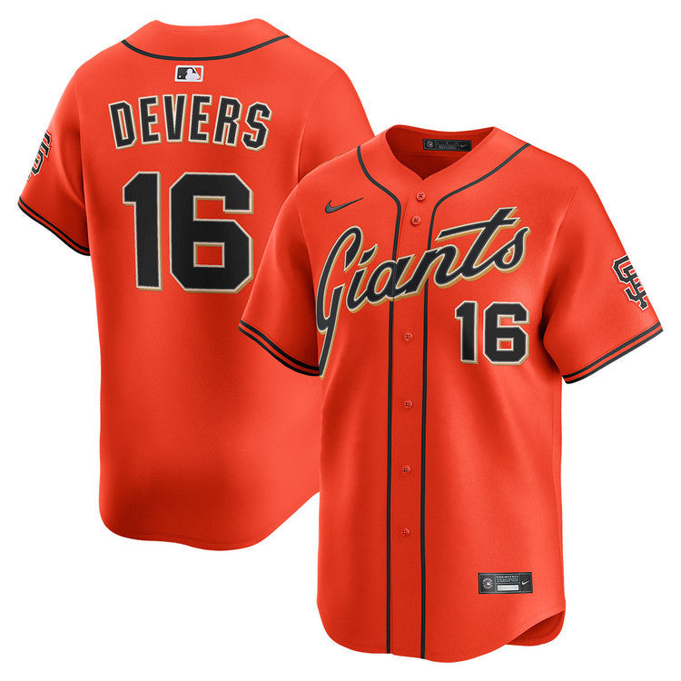 Rafael Devers San Francisco Giants Alternate Limited Jersey - Orange