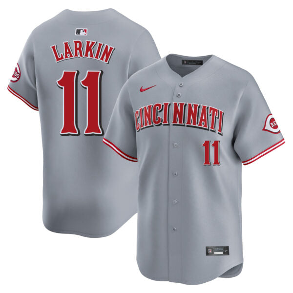 Barry Larkin Cincinnati Reds Road Limited Jersey - Gray