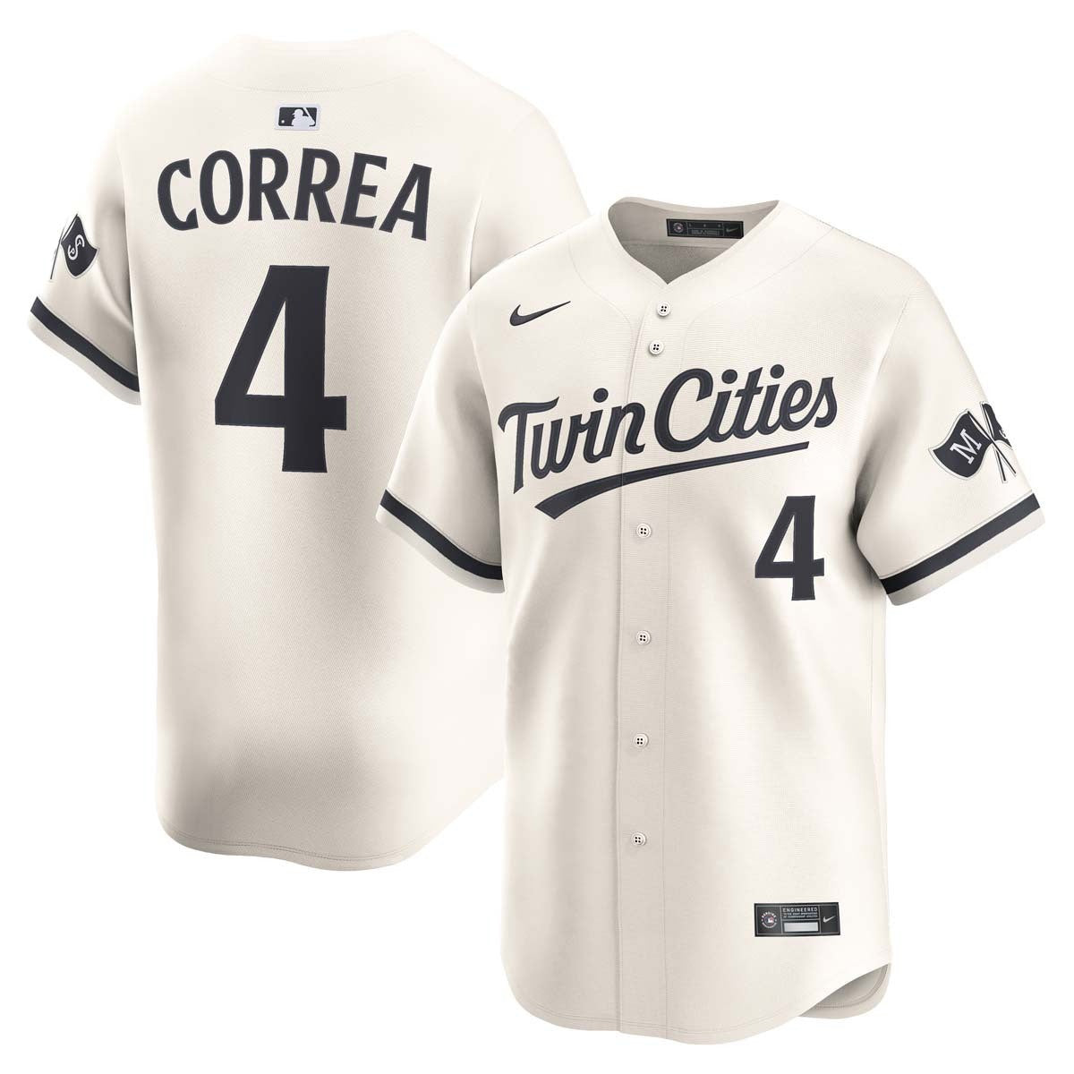 Carlos Correa Minnesota Twins Alternate Jersey - Cream