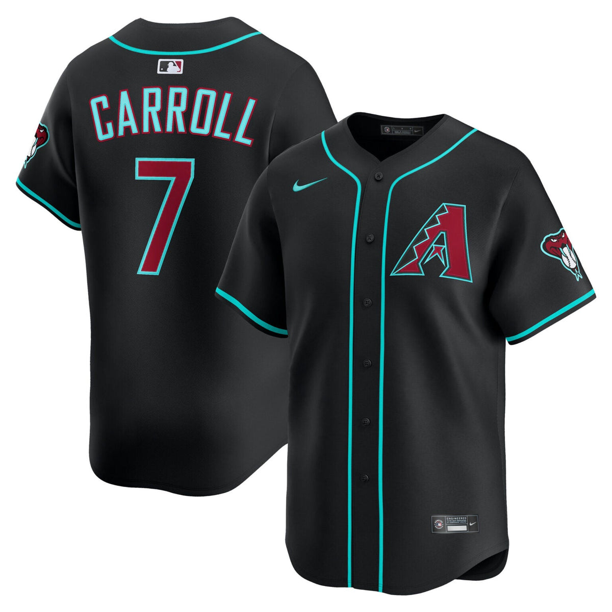 Corbin Carroll Arizona Diamondbacks Alternate Limited Jersey – Black