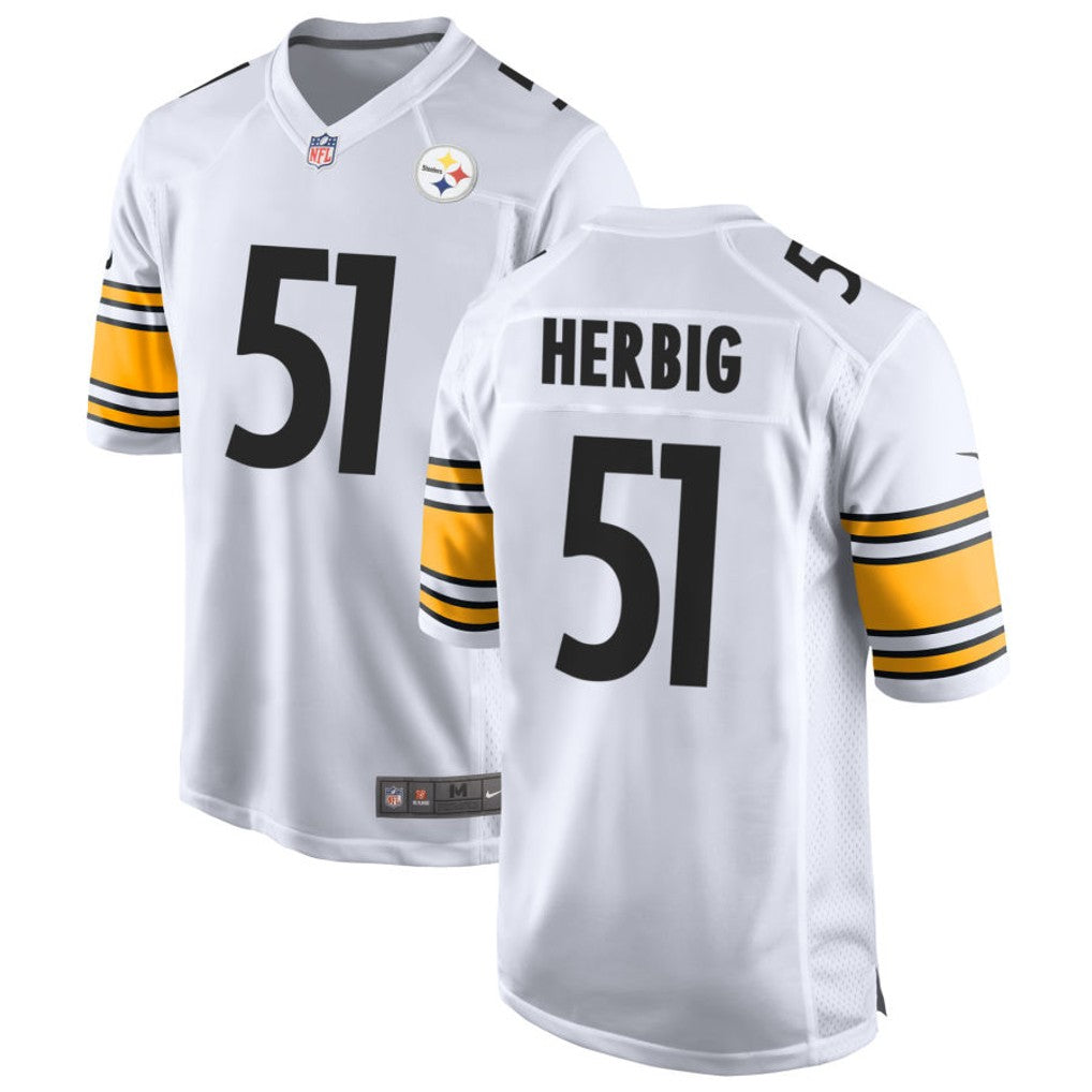 Nick Herbig Pittsburgh Steelers Jersey - White