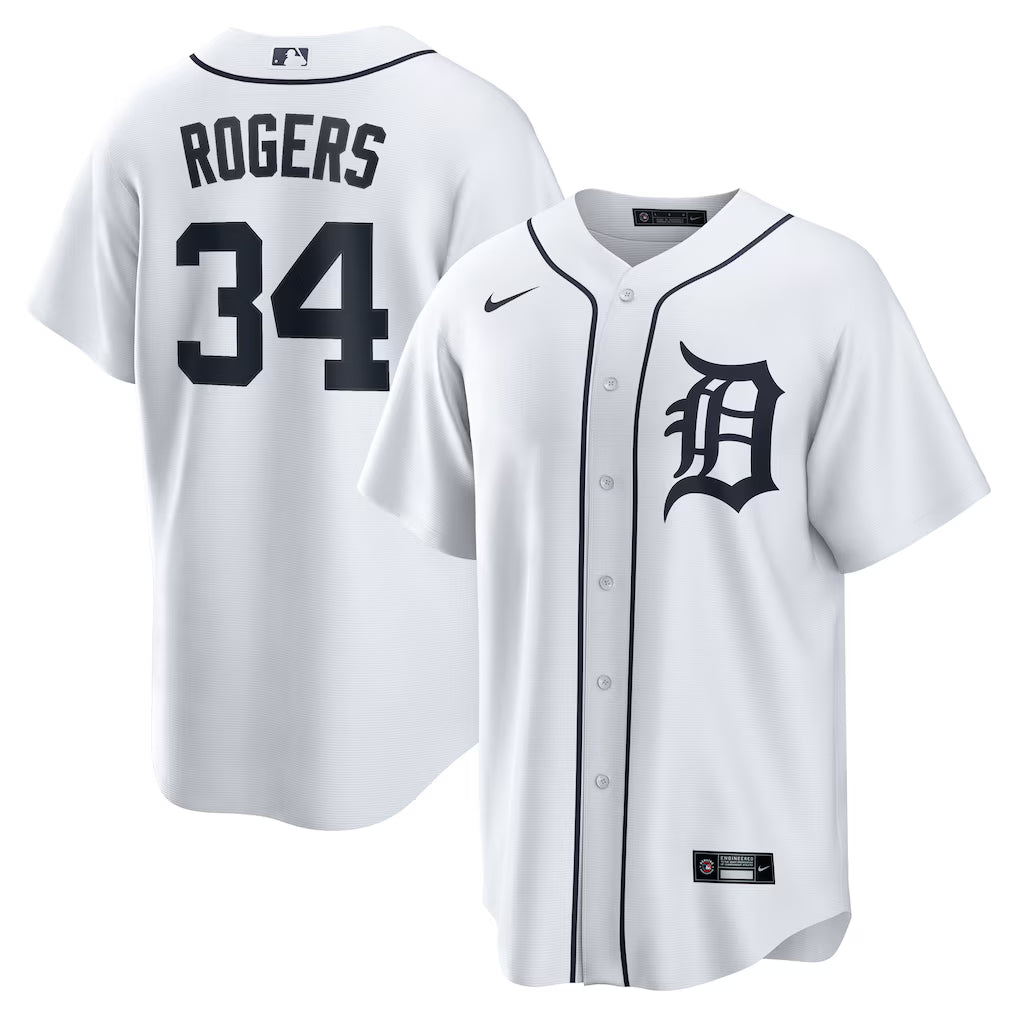Jake Rogers Detroit Tigers Home Jersey - White