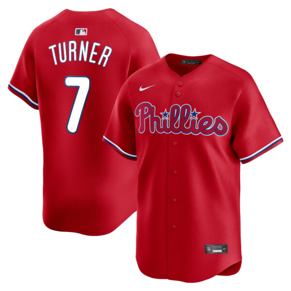 Trea Turner Philadelphia Phillies Alternate Limited Jersey - Red