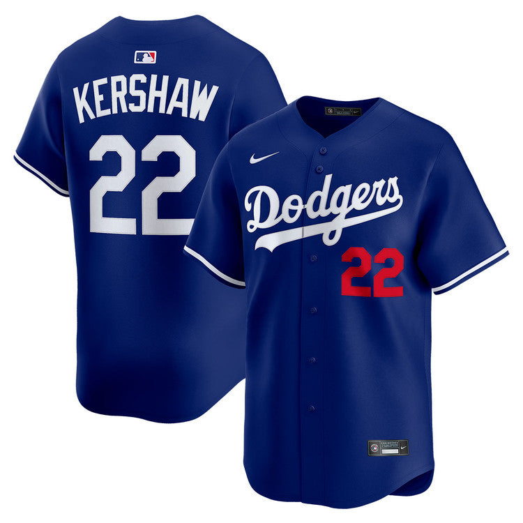 Clayton Kershaw Los Angeles Dodgers Alternate Royal Limited Jersey - Royal
