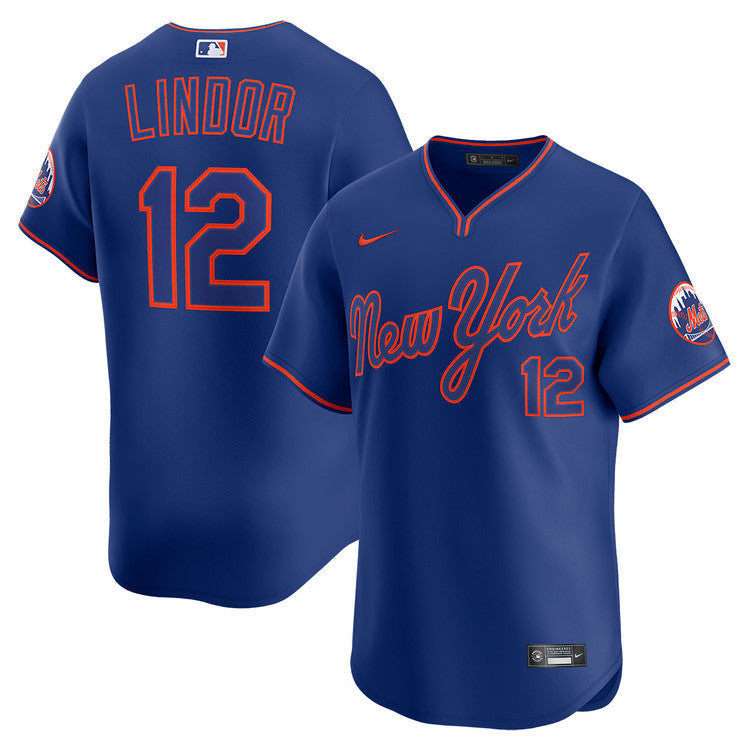 Francisco Lindor New York Mets 2025 Alternate Player Jersey - Royal