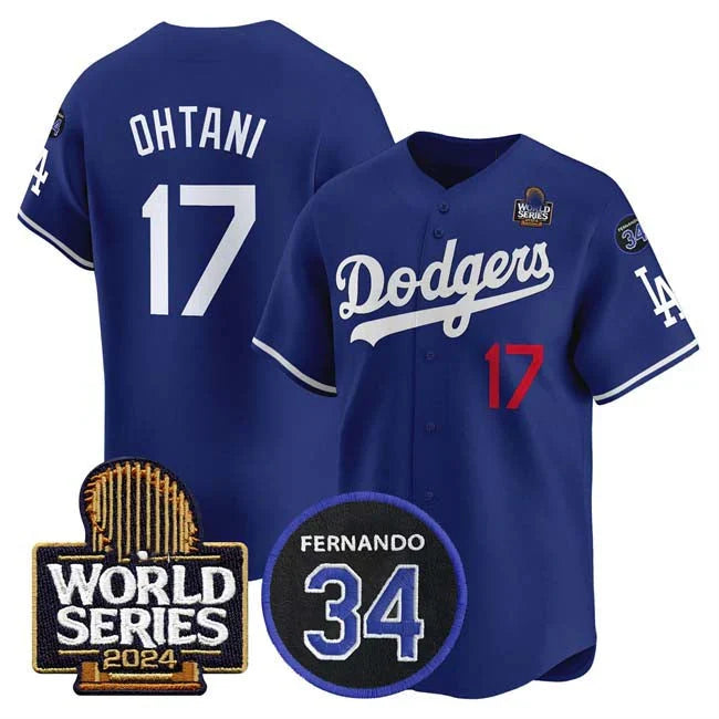 Shohei Ohtani Los Angeles Dodgers 2024 World Series Jersey - Royal Blue
