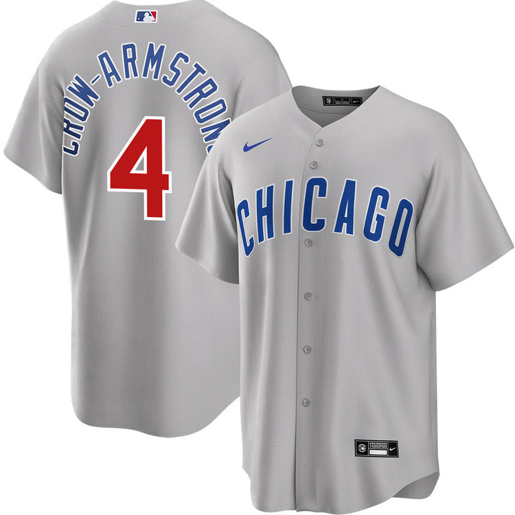 Pete Crow-Armstrong Chicago Cubs Road Jersey - Gray