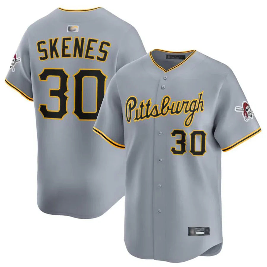 Paul Skenes Pittsburgh Pirates Road Jersey - Gray