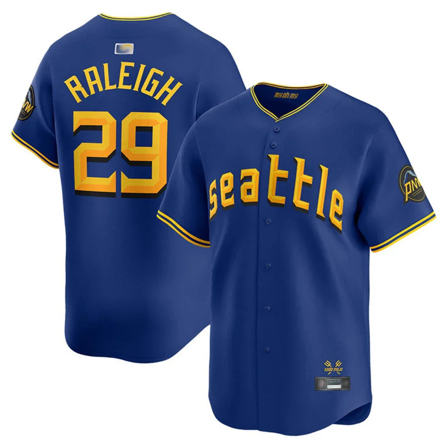 Cal Raleigh Seattle Mariners City Connect Jersey - Royal Blue