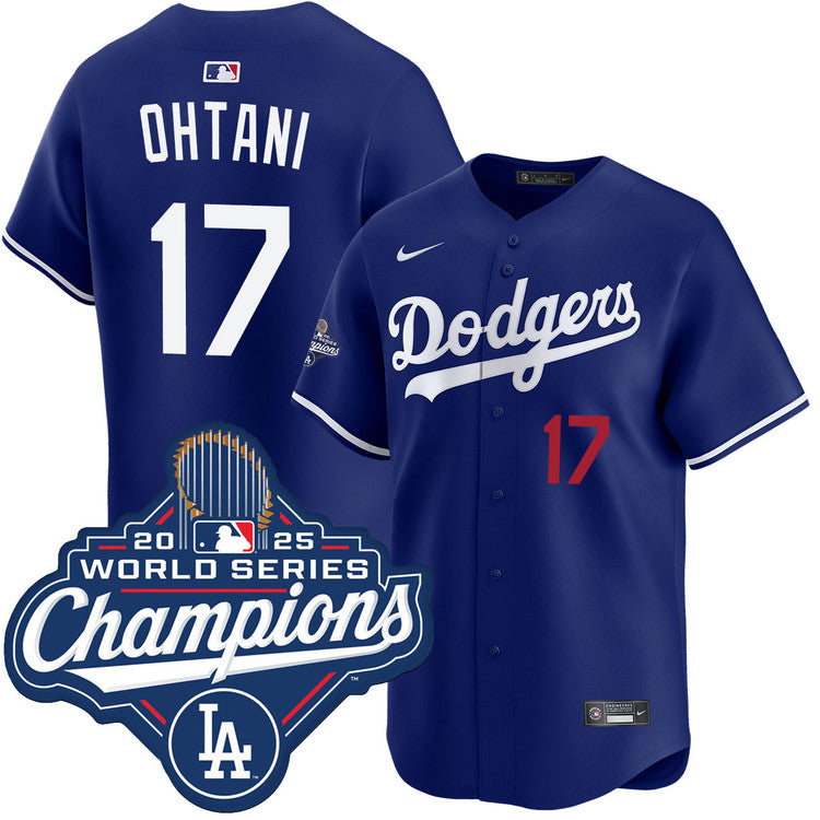 Shohei Ohtani Los Angeles Dodgers Alternate Royal Limited 2025 World Series Champions Jersey - Royal