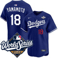Yoshinobu Yamamoto Los Angeles Dodgers Alternate Limited 2025 World Series Jersey - Royal