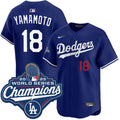 Yoshinobu Yamamoto Los Angeles Dodgers Alternate  Limited 2025 World Series Champions Jersey - Royal
