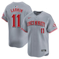 Barry Larkin Cincinnati Reds Road Limited Jersey - Gray