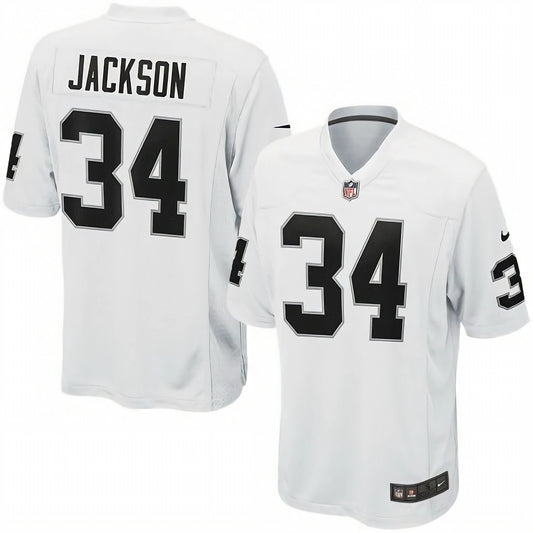 Bo Jackson Las Vegas Raiders Road Retired Player Jersey - White