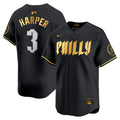Bryce Harper Philadelphia Phillies City Connect “Philly” Limited Jersey - Black Gold