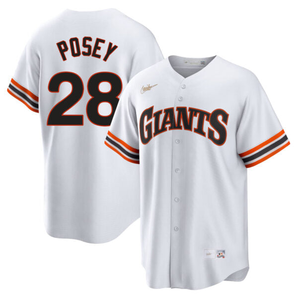 Buster Posey San Francisco Giants Cooperstown Collection Jersey - White