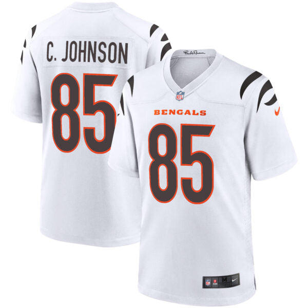 Chad Johnson Cincinnati Bengals Retired Player Road Jersey - White