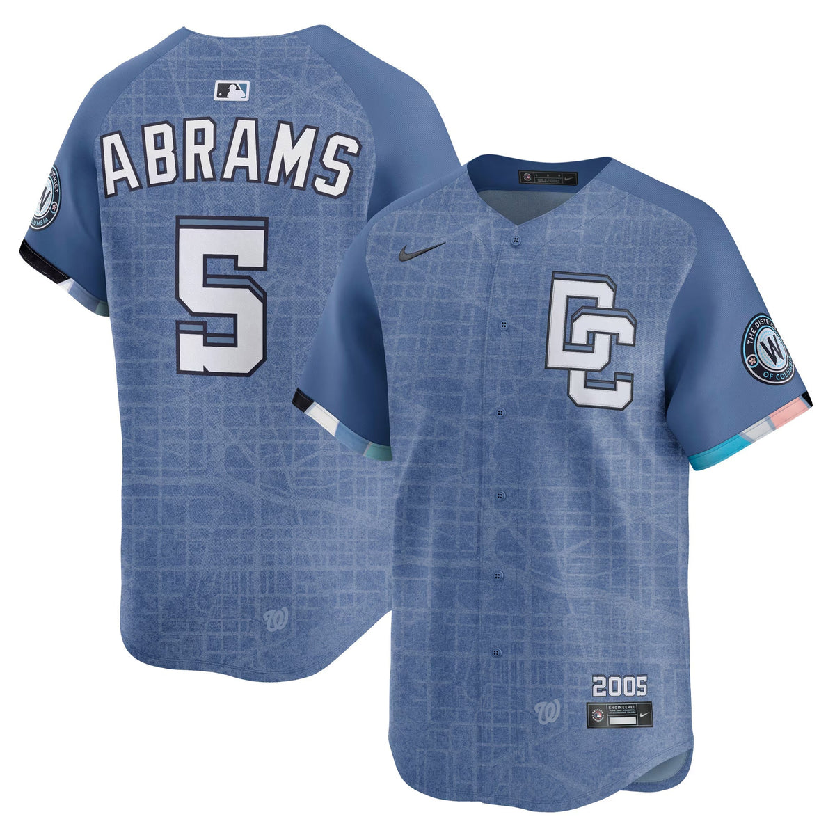 CJ Abrams Washington Nationals City Connect Jersey - Blue