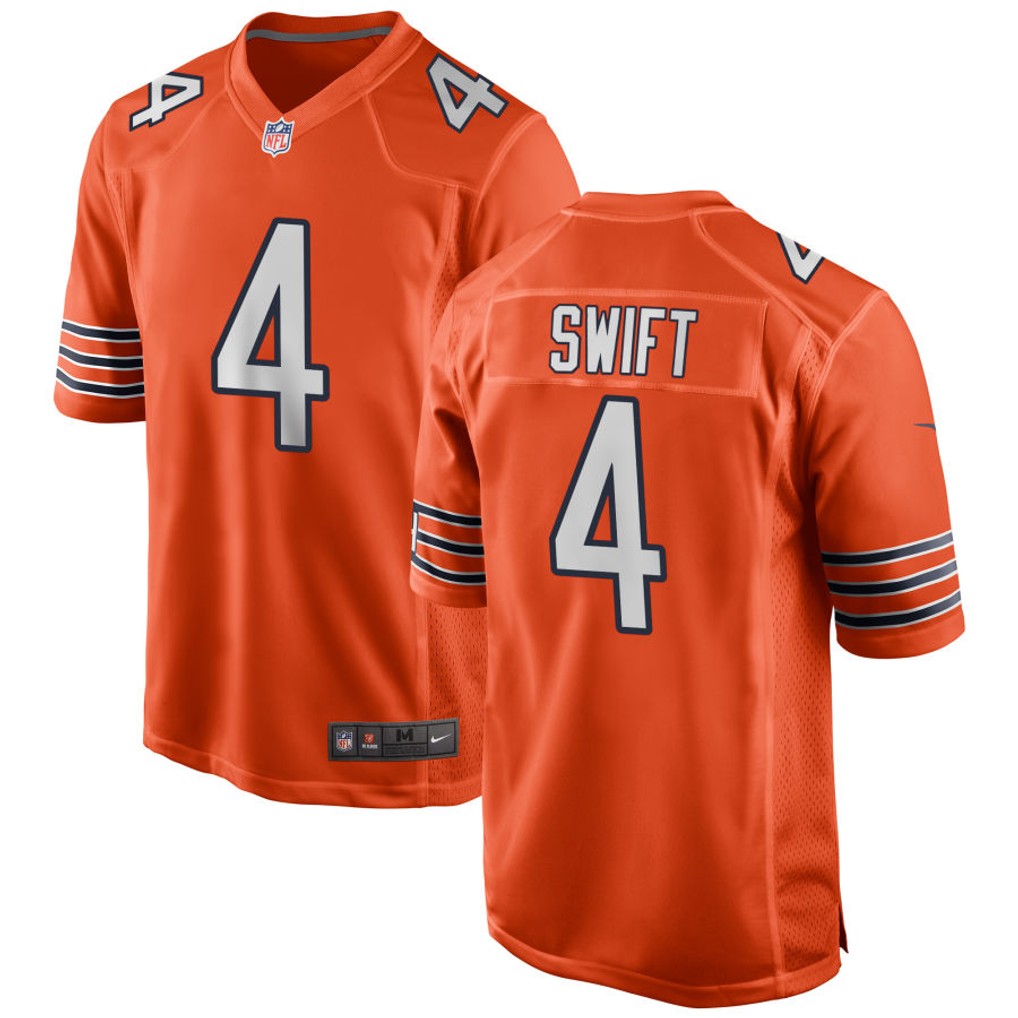 D'Andre Swift Chicago Bears Jersey - Orange