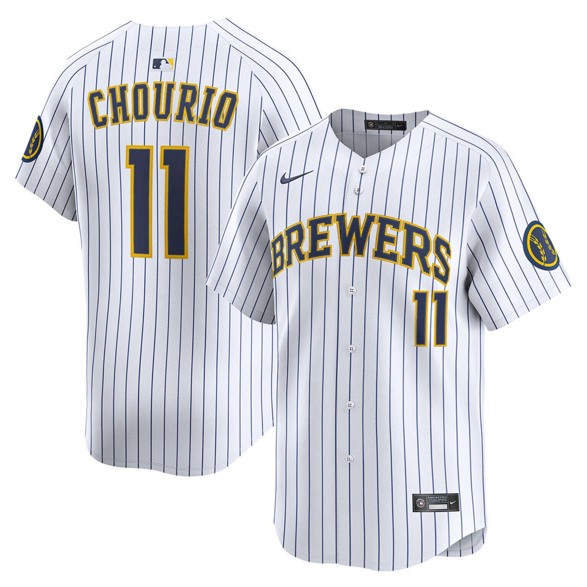 Jackson Chourio Milwaukee Brewers Alternate Limited Jersey - White