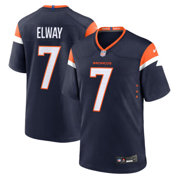 John Elway Denver Broncos Alternate Jersey - Navy