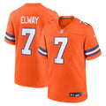 John Elway Denver Broncos Mile High Collection 1977 Throwback Jersey - Orange
