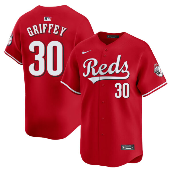 Ken Griffey Jr Cincinnati Reds Alternate Limited Jersey - Red