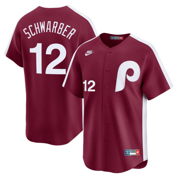 Kyle Schwarber Philadelphia Phillies Cooperstown Limited Jersey - Maroon