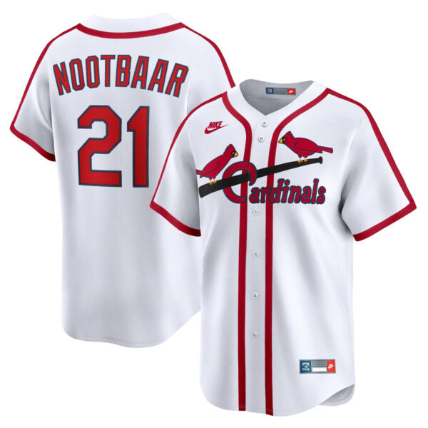 Lars Nootbaar St. Louis Cardinals Cooperstown Collection Jersey - White