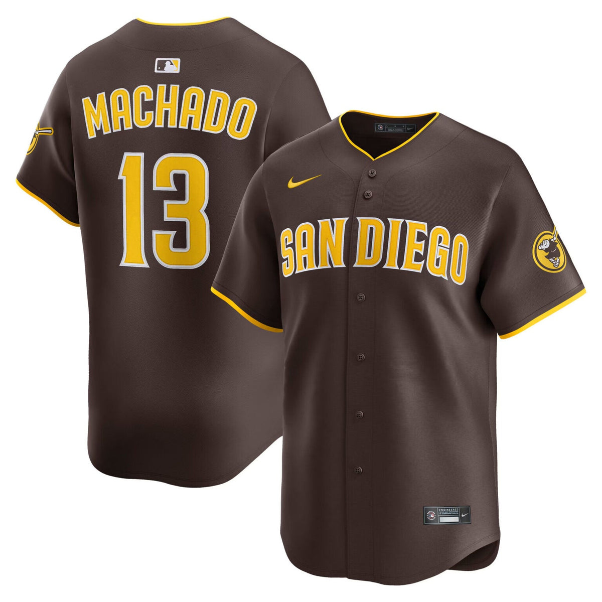 Manny Machado San Diego Padres Road Player Jersey - Brown