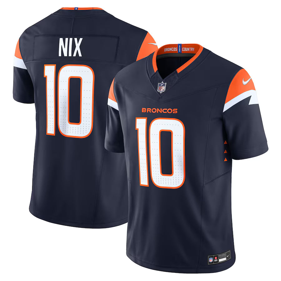 Bo Nix Denver Broncos Alternate Jersey - Navy