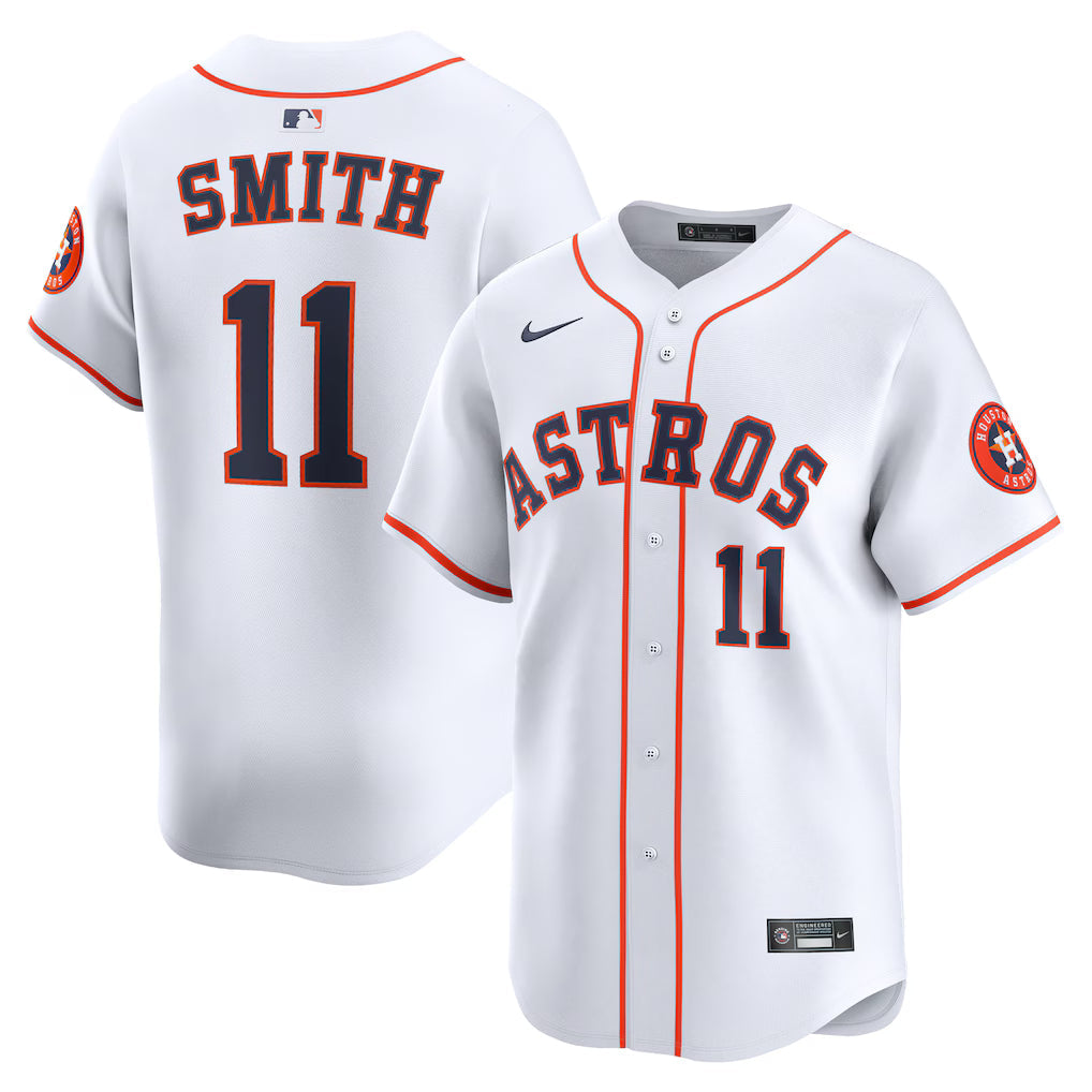 Cam Smith Houston Astros Home Jersey - White