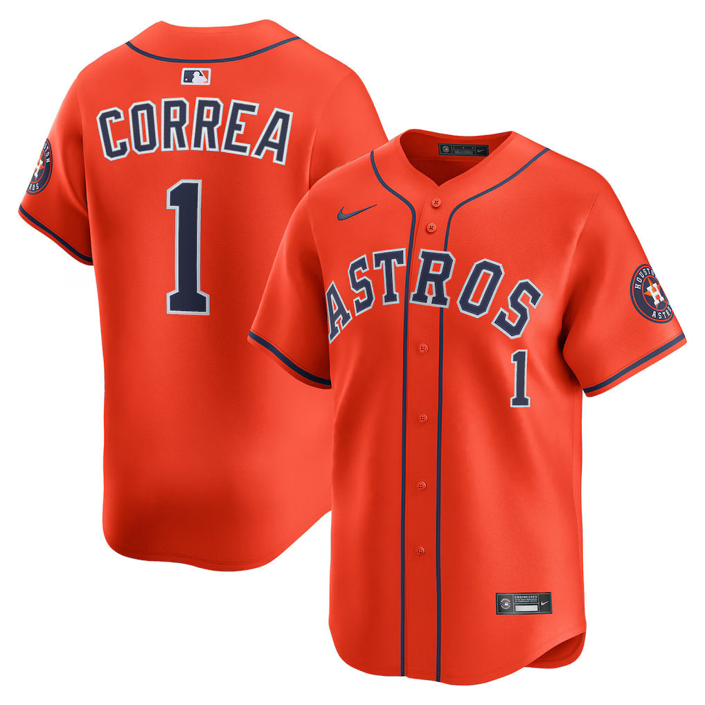 Carlos Correa Houston Astros Alternate Jersey - Orange