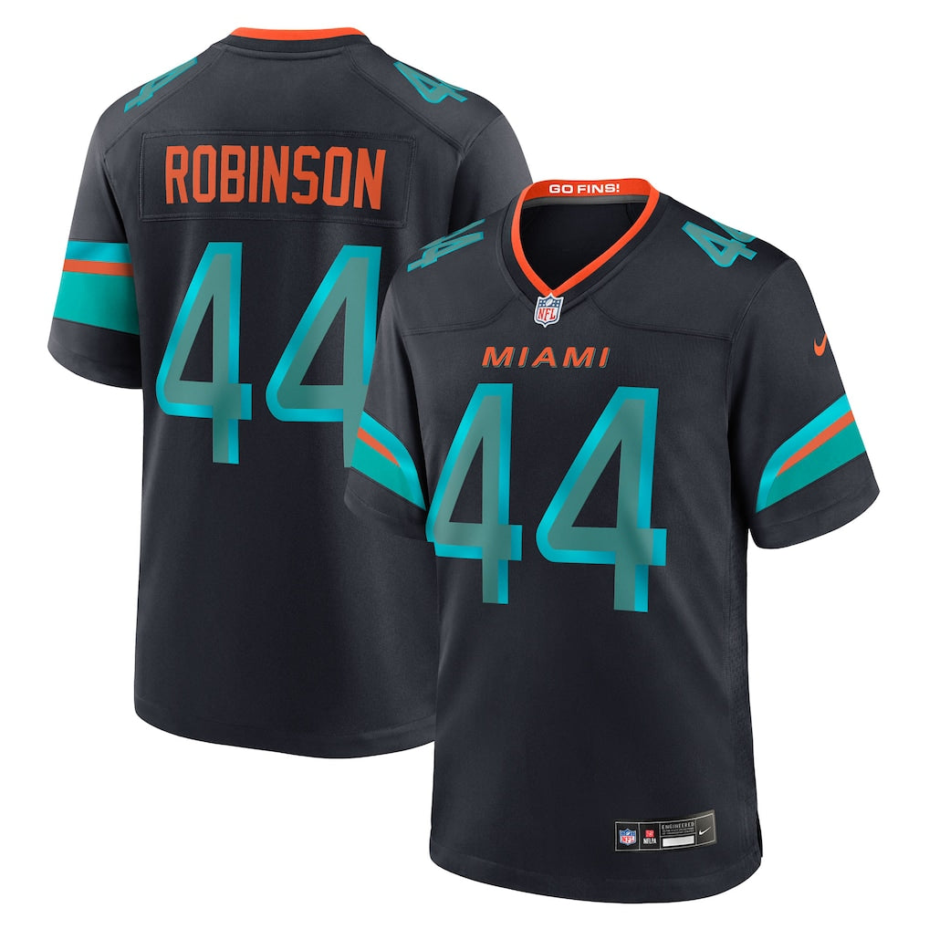 Chop Robinson Miami Dolphins 2025 Rivalries Collection Game Jersey - Pitch Blue