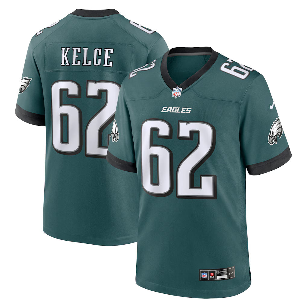 Jason Kelce Philadelphia Eagles Jersey - Midnight Green