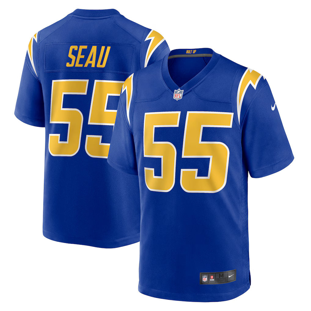 Junior Seau Los Angeles Chargers Retired Player Alternate Jersey - Royal