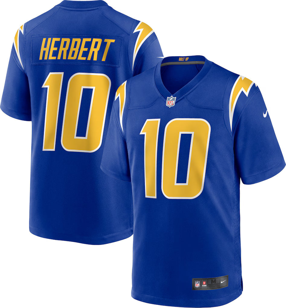 Justin Herbert Los Angeles Chargers Jersey - Royal Blue