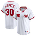 Ken Griffey Jr. Cincinnati Reds Throwback Cooperstown Collection Jersey - White