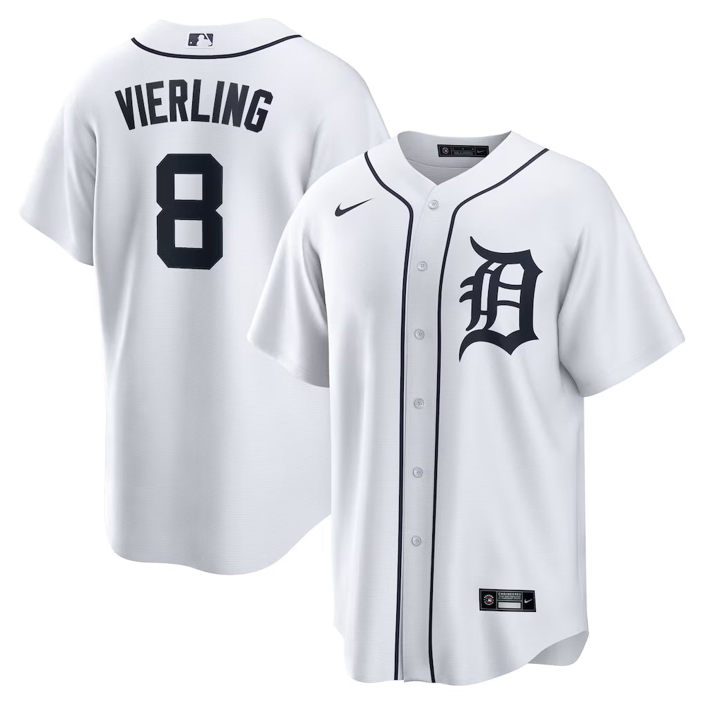 Matt Vierling Detroit Tigers Home Jersey - White