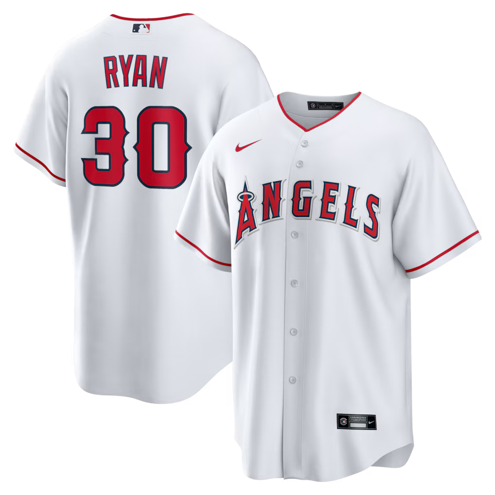 Nolan Ryan Los Angeles Angels Home Retired Player Jersey - White