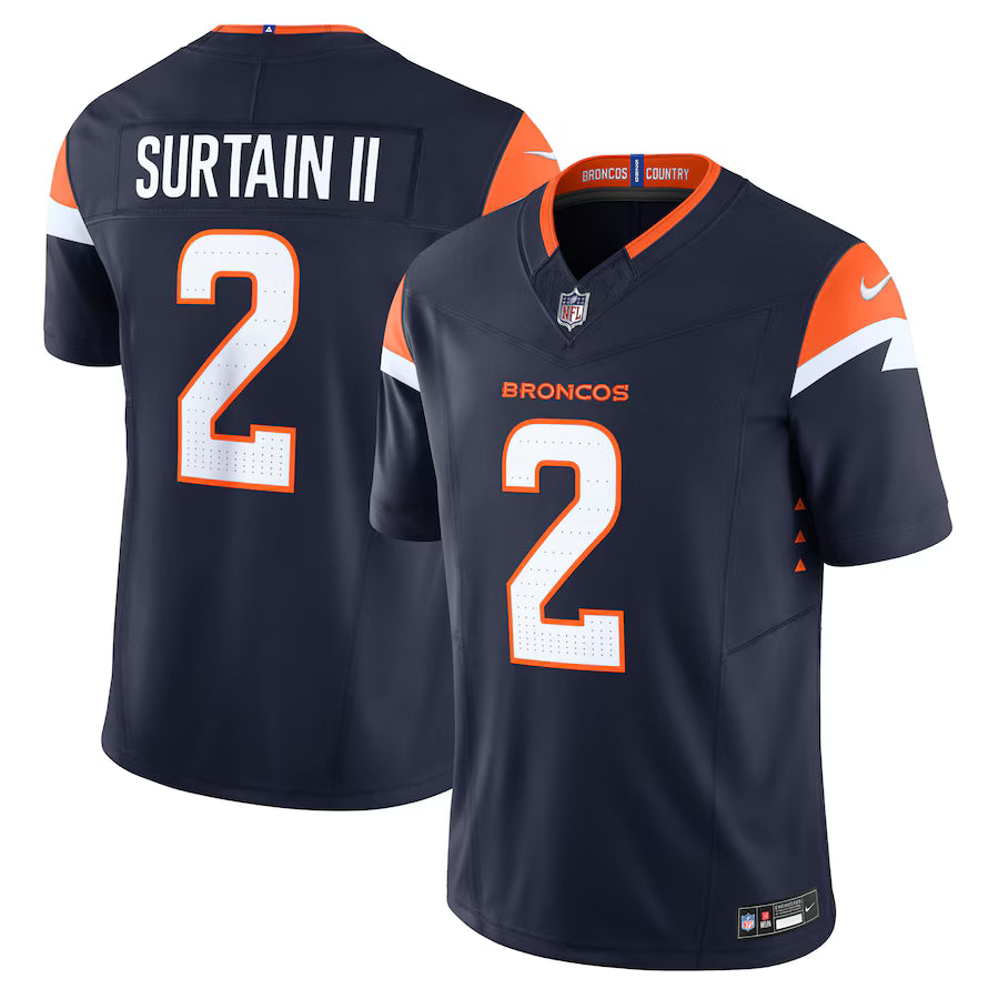 Patrick Surtain II Denver Broncos Mile High Collection Jersey - Navy