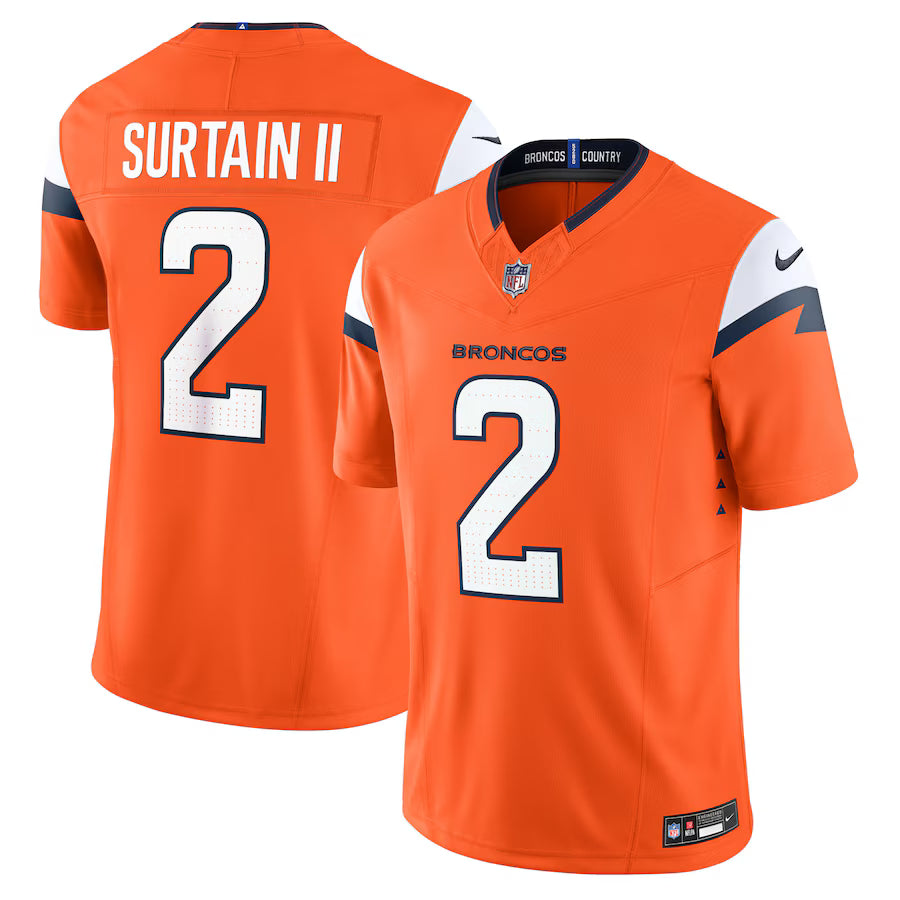 Patrick Surtain II Denver Broncos Mile High Collection Jersey - Orange