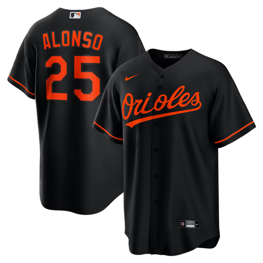 Pete Alonso Baltimore Orioles Alternate Jersey - Black