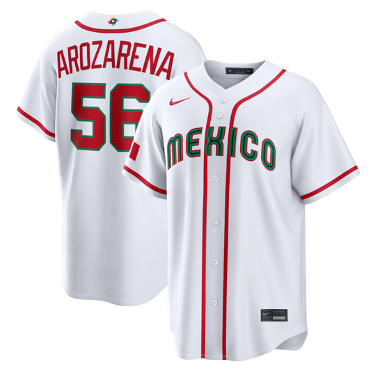 Randy Arozarena Mexico Baseball 2026 World Baseball Classic Home Stadium Jersey - White