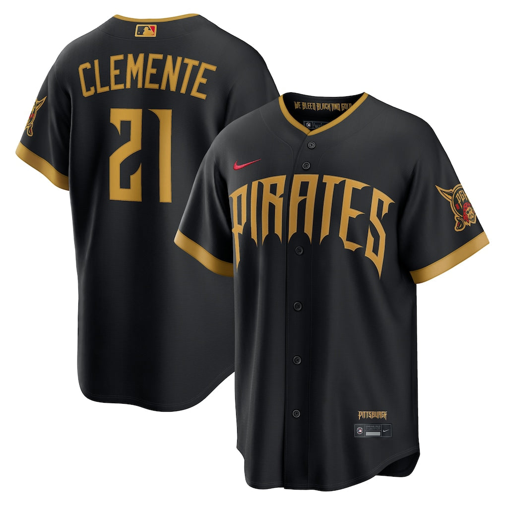 Roberto Clemente Pittsburgh Pirates 2026 City Connect Stadium Jersey - Black