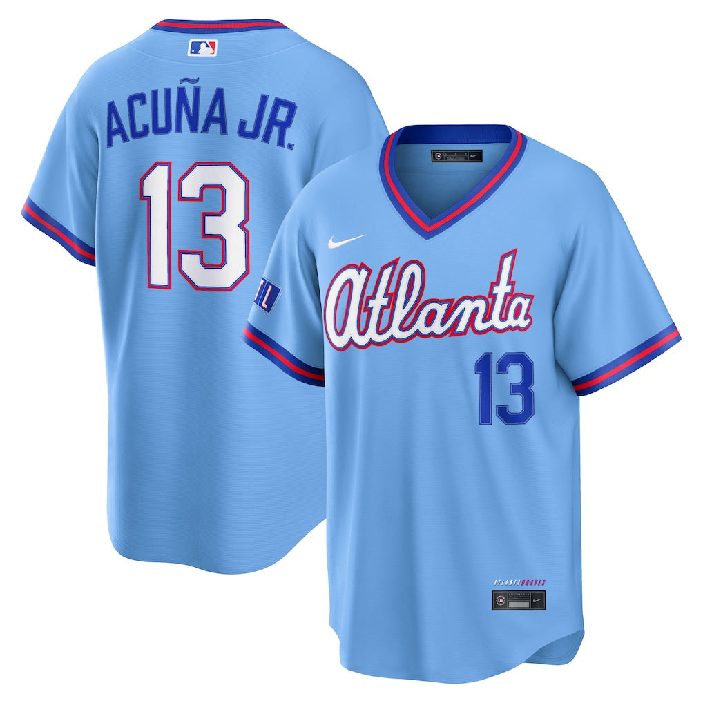 Ronald Acuña Jr. Atlanta Braves 2026 City Connect Stadium Jersey - Powder Blue
