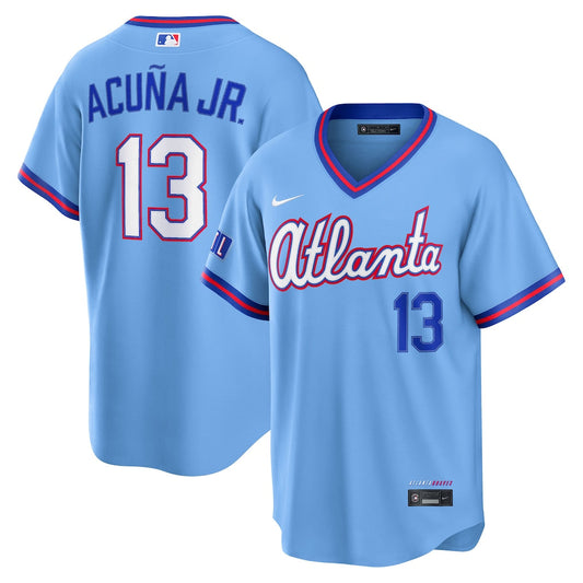 Ronald Acuña Jr. Atlanta Braves 2026 City Connect Stadium Jersey - Powder Blue