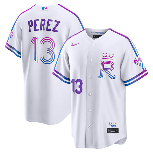 Salvador Perez Kansas City Royals 2026 City Connect Stadium Jersey - White