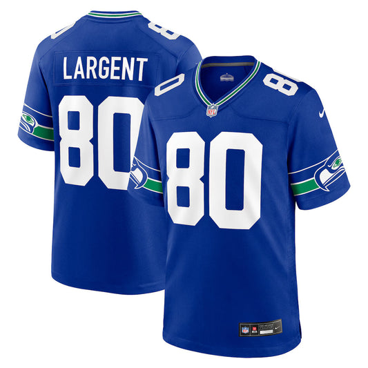 Steve Largent Seattle Seahawks Throwback Retired Player Jersey - Royal