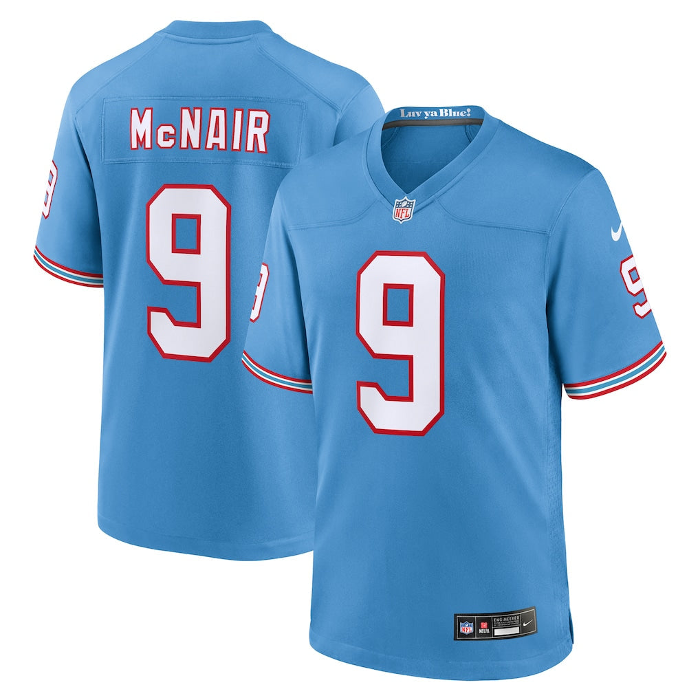 Steve McNair Tennessee Titans Retired Player Jersey - Light Blue